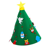 Maxbell Felt Christmas tree three-dimensional Santa hat festive decoration