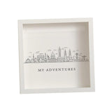 Maxbell Adventures Memory Case Photo Frame Ticket Home Decor Display Cases Shadow Box 30cmx30cm