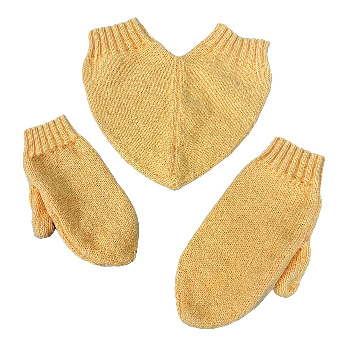 Maxbell Couple Holding Hands Gloves Thick Thermal Novelty Mittens for Running Hiking Yellow