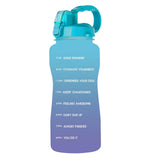 Maxbell Gradient Color Water Bottle with Time Marker Leak Proof for Fitness Hiking A