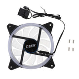 Max 12CM LED Computer Case Cooling Fan for PC Blue Light Loop