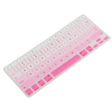 Maxbell English Silicone Keyboard Cover Protector for Macbook Air 13" 15" 17"  Pink