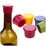 Max Maxb 10pcs Silica Gel (Food Grade) Wine Bottle Stoppers Corks Sealed Cap Red