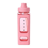 Maxbell Leakproof Water Bottle with Straw 700ml Reusable Anti Slip for Home Office red