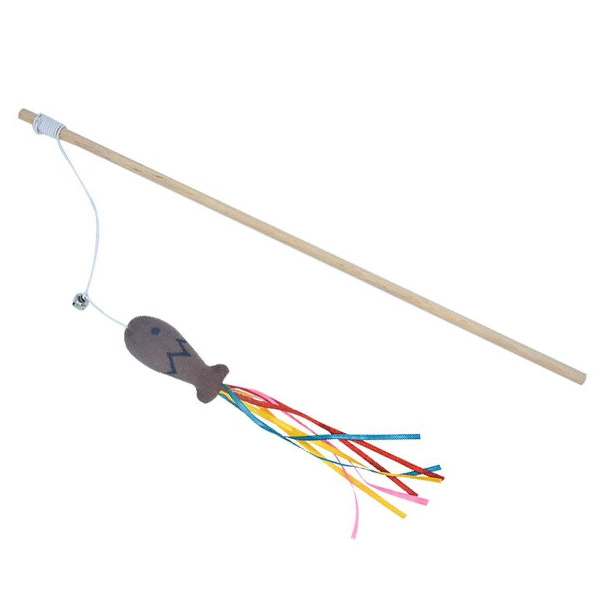 Maxbell Cat Wand Toy Cat Teaser Wand Fun Playing Scratching Interactive Kitten Toys Coffee
