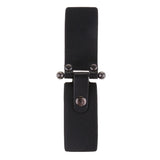 Maxbell 1 Pair PU Leather Toggle Buttons W/ Metal Buckle Coat Jacket Fasteners Black