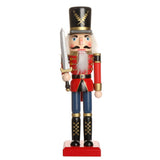 Maxbell Handpainted Standing Wooden Nutcracker Soldier Christmas Ornament Home Decoration Collectibles Birthday Gift