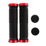 Maxbell 1 Pair Mountain Bike Handlebar Cover Grips Smooth Soft Rubber Handle Red