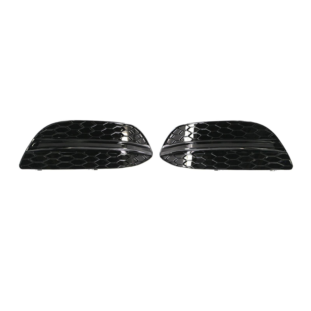 Maxbell 2 Pieces Fog Lamp Cover Set Replaces for Mercedes Benz C Class W205 With black bars
