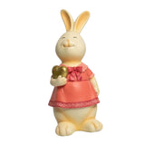 Maxbell Rabbit Bunny Figurine Crafts Sculpture Gift Decorative Cabinet Lawn Style E