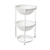 Maxbell Multi-Layer Detachable Stackable Kitchen Storage Organizer Basket 3 Layer