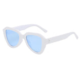 Max Vintage Women Sunglasses Triangle Sunglass Men Eyewear Cat Eye Sun Glasses White