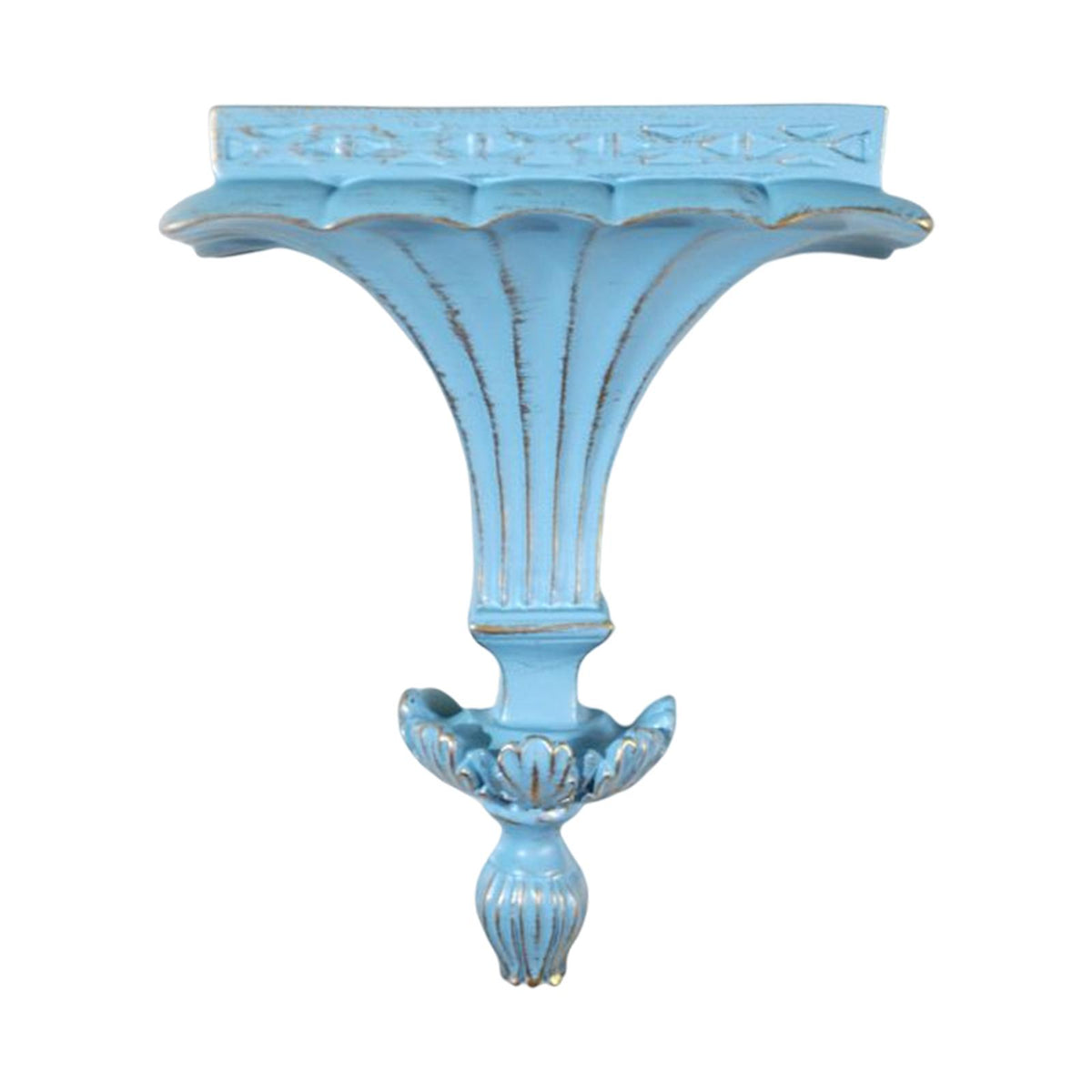 Maxbell Wall Mounted Shelf Ornate Shelves Wall Art Decoration for Entryway Decor Blue