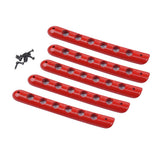 Max 5pieces Front&Back Red Door Grab Handle Cover For Jeep Wrangler JK 4 doors