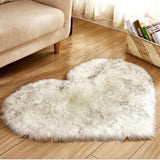 Max Heart Shape Area Rug Rugs Floor Mat Carpet for Bedroom White Black  40x50cm