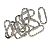 Maxbell 10pcs Lock Carabiner Fastener Hook Outdoor Sport Climbing Hiking Tools