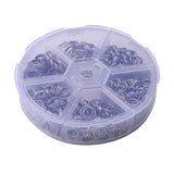Max 600Pcs Key Link Rings Bulk for Keychain Attachment Jewel Making Organization