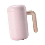 Maxbell Self Stirring Magnetic Mug Insulation Cup Rechargeable for Home Tea Pink