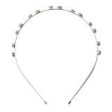 Maxbell Women Jewelry Bridal Hair Accessory Crystal Silver Hair Hoop Tiara Headband