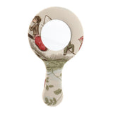 Max Vintage Style Round Handheld Travel Makeup Mirror Compact Vanity Mirror Pattern 7