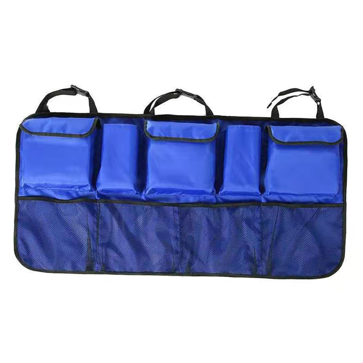 Maxbell Universal Multi Car Rear Seat Bag Net Bag for Pickup Trucks Accessories Blue
