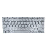 Maxbell US Layout Laptop Keyboard for x412 A412 R423 R424 Professional Silver