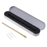 Max 3x Copper Crochet Hook Needles Kit for Beads Ring Dreadlock Lace Wig Making