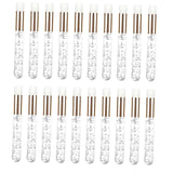 Maxbell 20 Pieces Lash Shampoo Brushes Cosmetic Lash cleaner Peel Off Remover Tool Argent