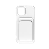 Maxbell Phone Case with Card Holder Shockproof TPU for 13 Pro Smartphone White