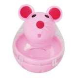 Maxbell Cat Food Ball Mouse Shape Cat Food Dispensing Ball Cat Leaking Food Ball Pink