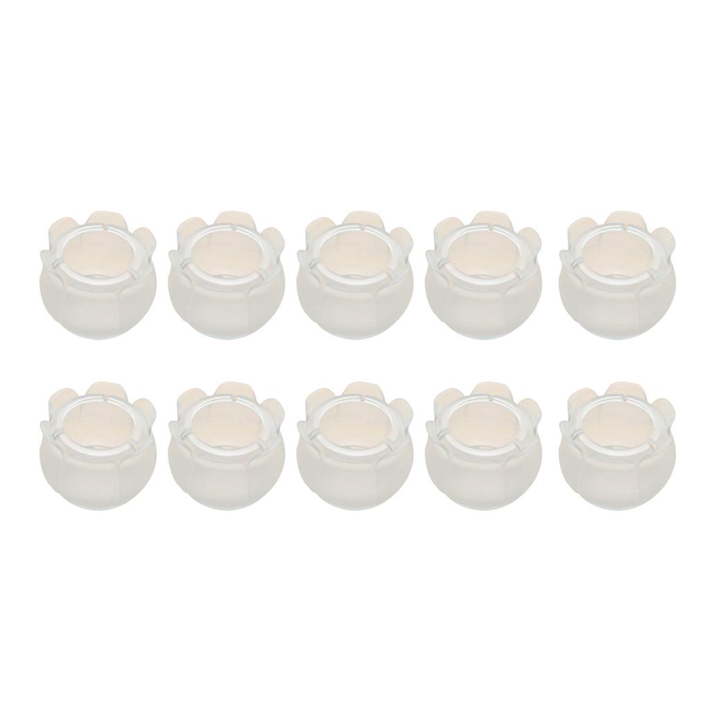 Max 10pcs No-slip Clear Chair Leg Feet Caps Cover Round Floor Protector Size_3