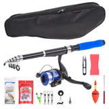 Maxbell Fishing Rod and Reel Combos Full Kit Telescopic Fishing Pole with