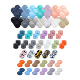 Maxbell 225Pcs Jewelry Making Pendants Crafts Keychain Making Macrame Silicone Beads