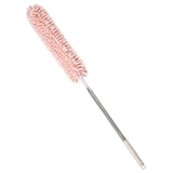 Maxbell 2.5M Extendable Ceiling Duster Bendable Duster for Cleaning Wardrobe  Pink