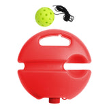 Maxbell Pickleball Trainer Pickleball Ball with Cord Rebound Practice Ball for Sport Red with Green Ball