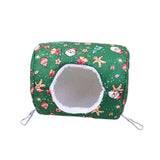 Maxbell Hamster House Bed Hanging Hammock soft for Rabbit Indoor Winter Green