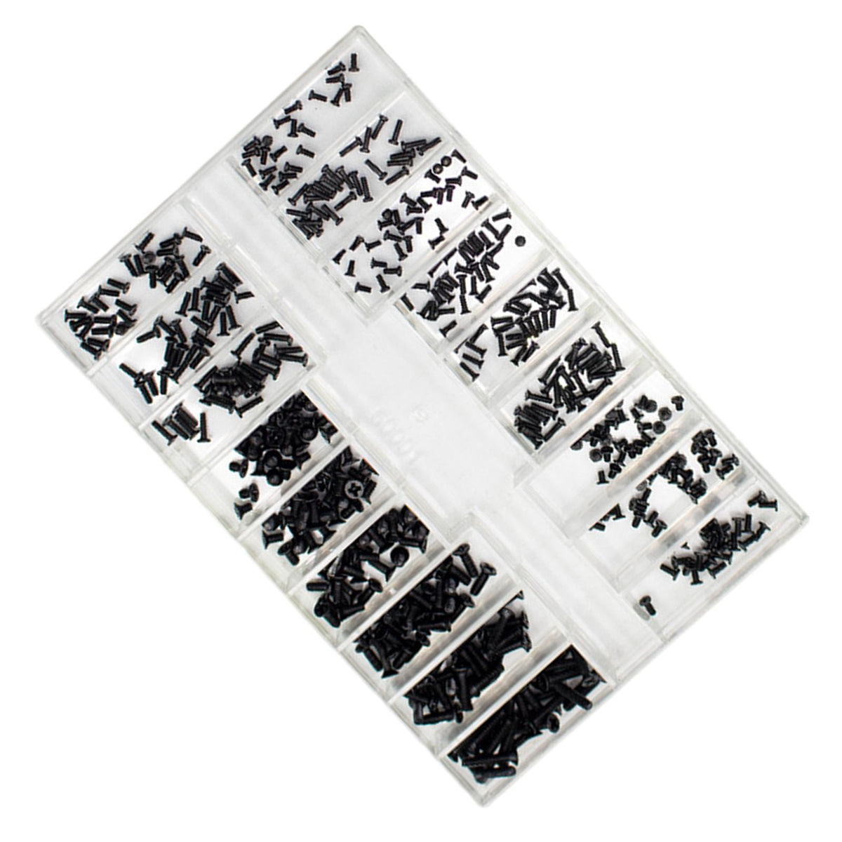 Maxbell 500 Pieces 18 Sizes Mini Screw Nuts Rust Proof Universal for Notebook Glass Style D