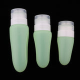 Maxbell 3 Pcs Silicone Mini Shampoo Sample Cosmetic Bottle Travel Container Green