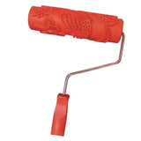 Maxbell 7" Embossed Flower&Bird Painting Roller with Plastic Handle for Wall Deco