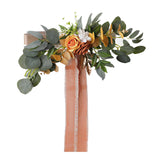 Maxbell Chair Back Artificial Wedding Decorations for Wedding Celebration orange