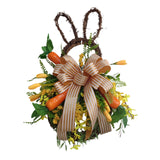 Maxbell Large Easter Rabbit Wreath Decor Front Door Wall Hanging Welcome Garland