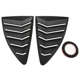 Max 2x ABS Car Auto Decorative Intake Scoop Turbo Bonnet Vent Cover Hood Black