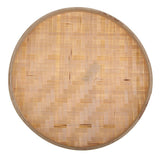 Max Round Bamboo Sieve Handmade Bamboo Weaving Baskets Kitchen Fruit Plate 30cm