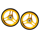 Maxbell Folding Bike Easy Wheel EZ Wheels for Brompton Traveling Rack Gold