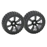 Max 63mm Rubber Tyres Tire 1/ Rim Set for 1:10 Scale On-road Car Accessories