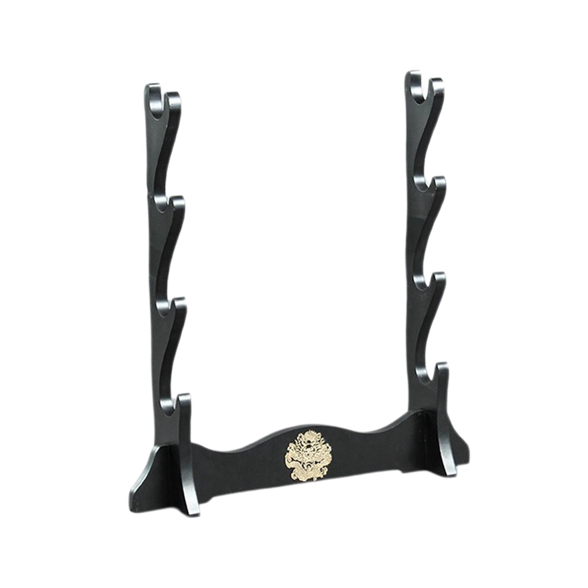 Maxbell Wood Display Stand Tabletop Horizontal Bracket Decorative Storage Rack 4 Tiers