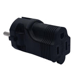 Maxbell Travel Power Plug Adapter NEMA 5-15R Good Conductivity Durable Black