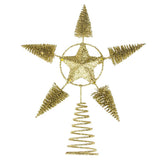 Max Classic Star Christmas Tree Topper Xmas Ornament Craft 25x20cm Gold
