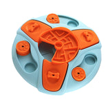 Maxbell Dog Food Puzzle Feeder IQ Training Slow Feeder Bite Resistant Puppy Feeding Blue