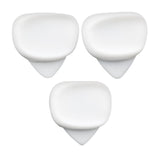 Maxbell 3Pcs Guitar Picks Thumb Finger Picks 0.6/0.96/1.2mm for Bass Acoustic Guitar White